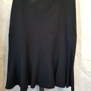 Ann Taylor Classic Black Trumpet Skirt, sz 12